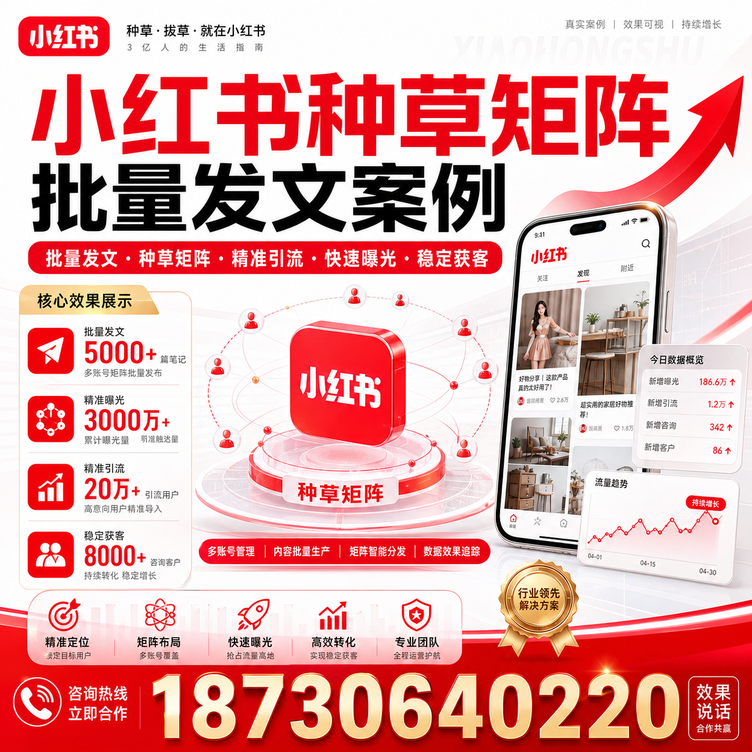 大兴安岭小红书种草矩阵批量发文案例