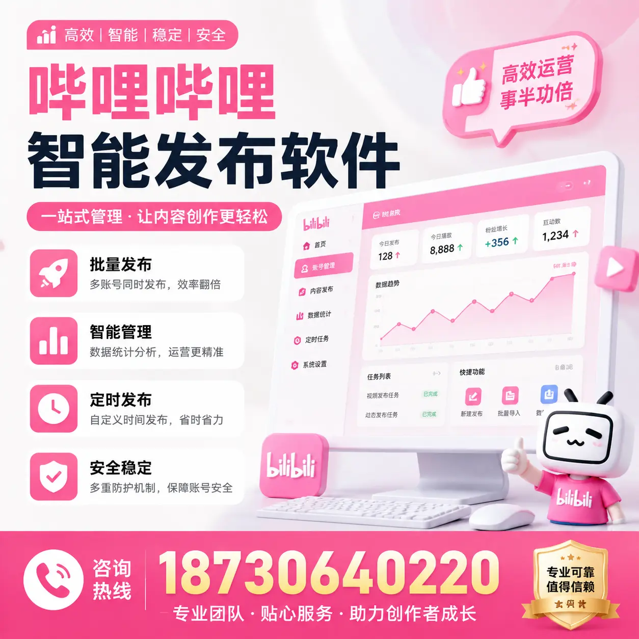 如何评估哔哩哔哩智能发布软件的ROI?大兴安岭 企业必读